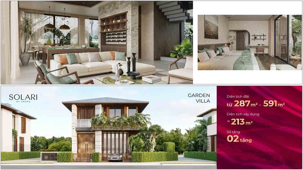 Nội thất phòng khách Garden Villa Solari